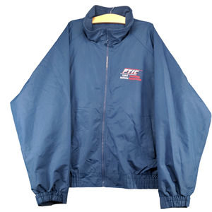Port Authority Mens Windbreaker Jacket Blue 3XL Long Sleeve FTIC Fukai Toyotetsu